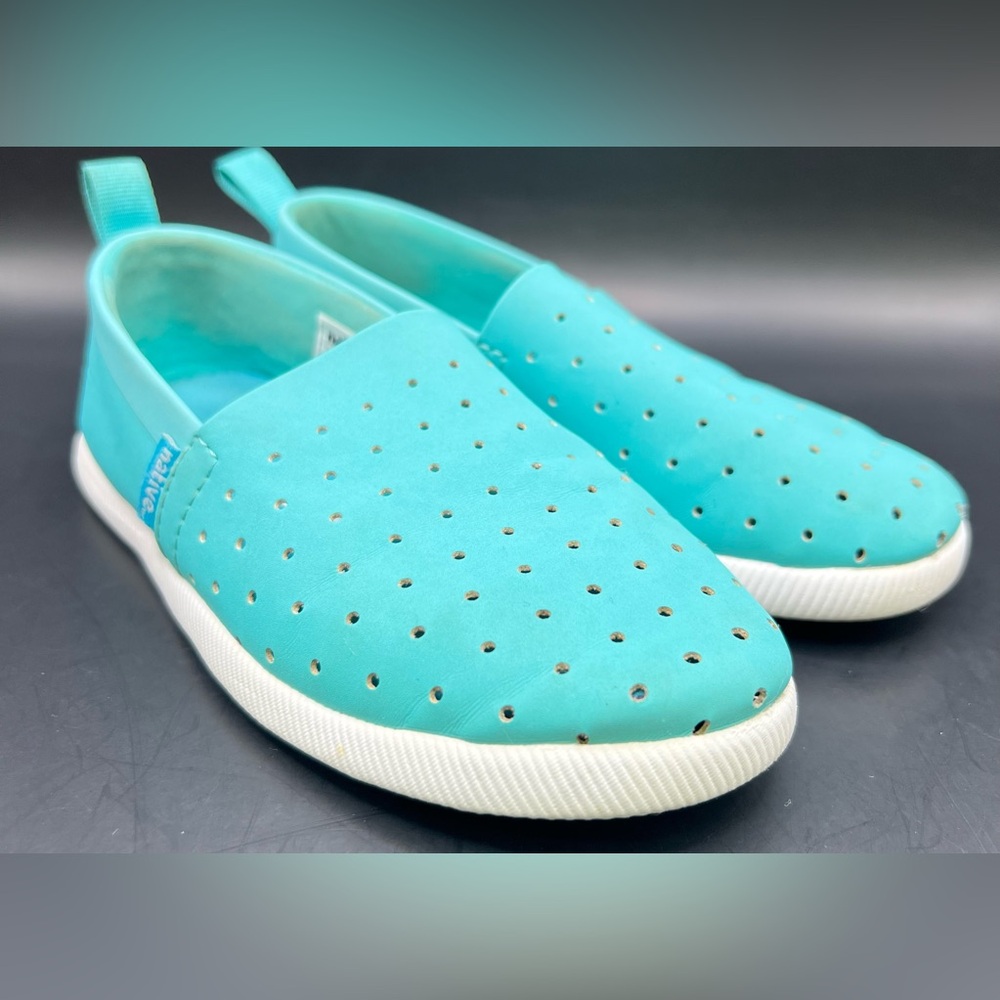 Native - Kids Aqua Blue Venice Boat Water‎ Shoes, Size:C12
